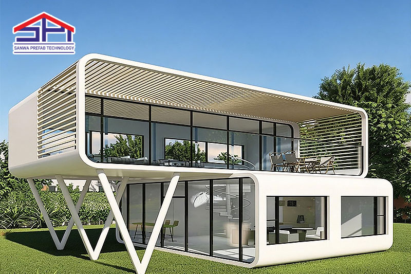 Desain Rumah Modular 2 Lantai untuk Keluarga Modern